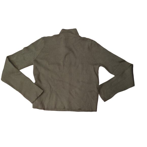 NWT Cider Solid Zipper Up Knitted Crop Top 4X - Picture 6 of 7